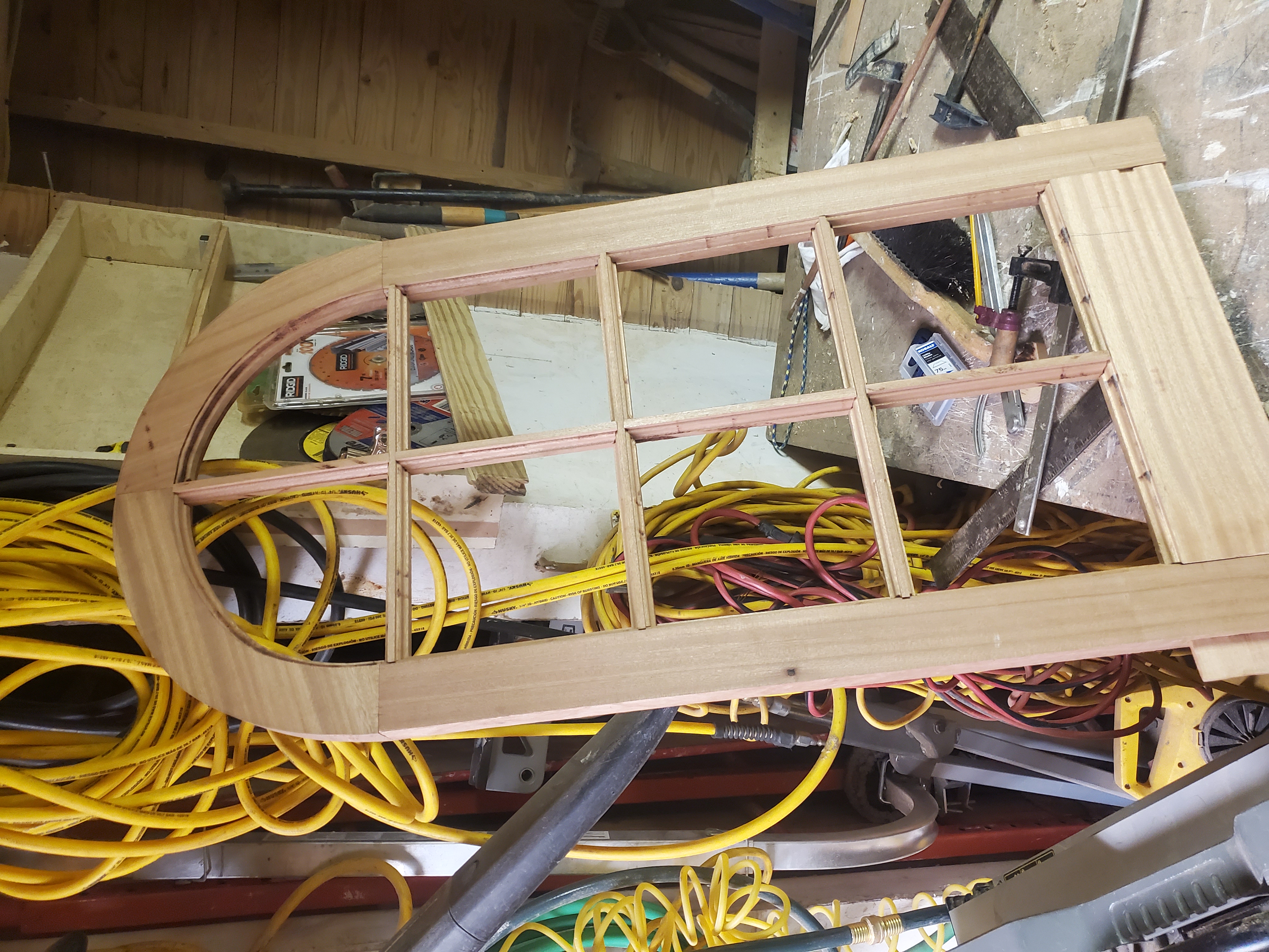Arch window after restoration